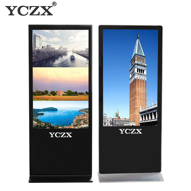 Android Network Floor Standing Digital Signage Interactive Displays 49 Inch